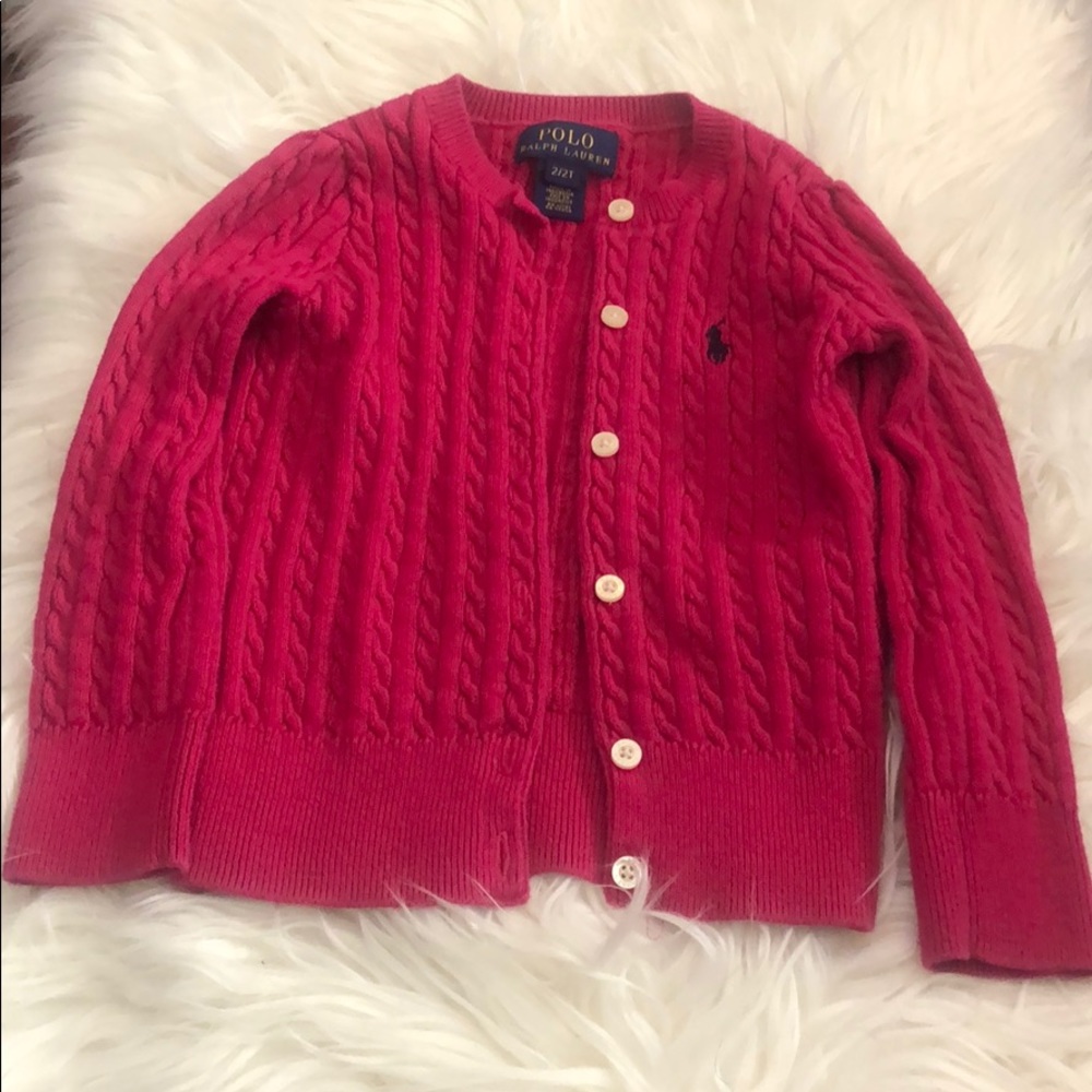 Magenta Polo sweater